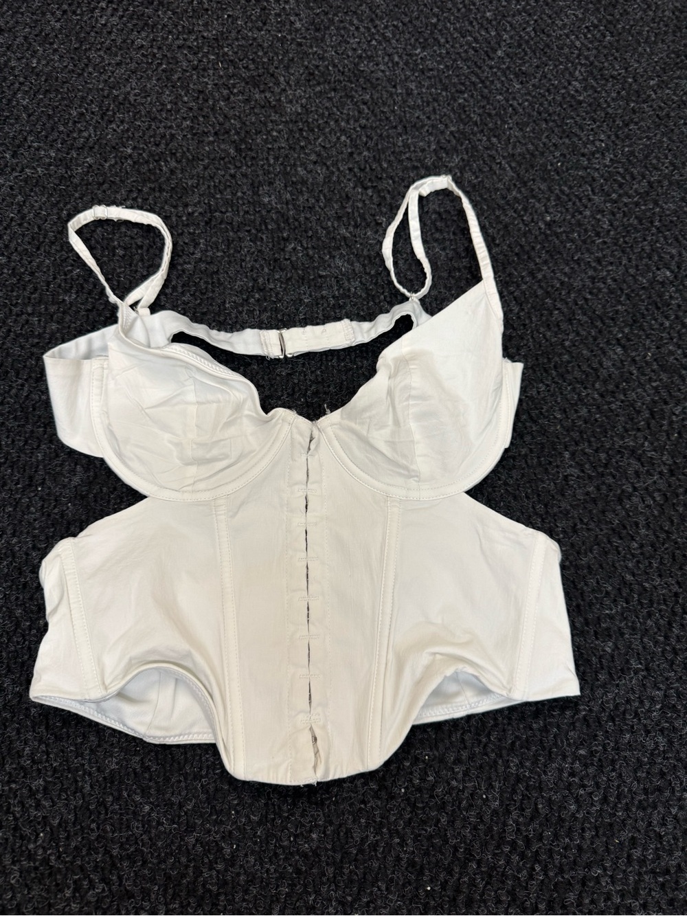 White Fox Boutique White Structured Corset Bustier Top